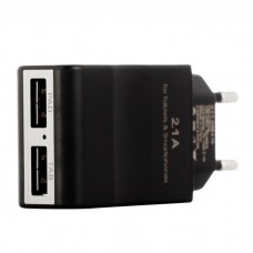 Сетевое зарядное устройство для Apple InterStep 2 USB 2.1A + кабель Lightning