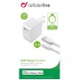 Сетевое зарядное устройство для Apple Cellular Line 1 USB 2A + кабель Lightning