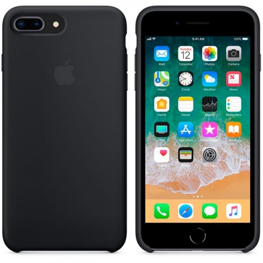 Чехол для iPhone Apple iPhone 8 Plus / 7 Plus Silicone Black