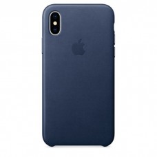 Чехол для iPhone Apple iPhone X Leather Case Midnight Blue
