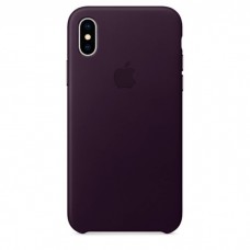 Чехол для iPhone Apple iPhone X Leather Case Dark Aubergine