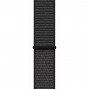 Apple Watch Series 4, 44 мм, корпус из алюминия цвета «серый космос», спортивный браслет черного цвета