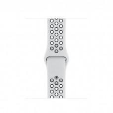 Спортивный ремешок Nike для Apple Watch 42/44 мм, «Чистая платина/чёрный»