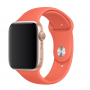 Отзывы владельцев о Ремешок Sportband для Apple Watch 42/44/45mm силиконовый (Спелый Клементин)