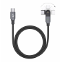 Отзывы владельцев о Кабель Deppa USB-C - USB-С, поворотный, 180˚, USB 2.0, 3A, 1.2м, алюминий, нейлон (Черный)