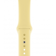 Ремешок Sportband для Apple Watch 42/44/45mm силиконовый (Лимонный крем)