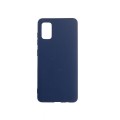 Чехол силиконовый Silicon Cover для Samsung A52 (Темно-синий)