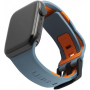 Отзывы владельцев о Ремень силиконовый UAG Civilian Strap для Apple Watch 42/44/45 (Серый шифер"/оранжевый)