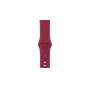 Ремешок Sportband для Apple Watch 42/44/45mm силиконовый (Красный)