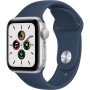 Отзывы владельцев о Часы Apple Watch SE GPS 40mm Aluminum Case with Sport Band серебристый/синий омут MKNY3