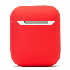 Чехол силиконовый для наушников Apple AirPods (Красный)