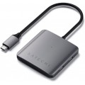 USB-C хаб Satechi Aluminum 4 порта Интерфейс USB-С (Серый космос)