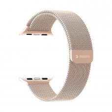 Ремешок Deppa Band Mesh для Apple Watch 38/40/41 mm, нержавеющая сталь (Золотой)