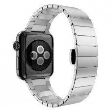 Ремешок Metalband для Apple Watch 42/44/45mm, блочный (Серебристый)