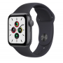 Часы Apple Watch SE GPS 40mm Aluminum Case with Sport Band серый космос/тёмная ночь MKQ13