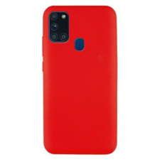 Чехол силиконовый Silicon Cover для Samsung Galaxy A21s (Красный)