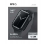 Чехол Uniq для Apple Watch 7 45 mm Legion +9H Curved glass (Черный)