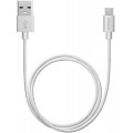 Кабель Deppa USB to micro USB Cable 1.2m алюминий/нейлон (Серебро)