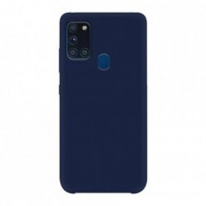 Чехол силиконовый Silicon Cover для Samsung Galaxy A21s (Темно-синий)