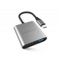 Отзывы владельцев о Переходник HyperDrive 4K HDMI 3-in-1 для Macbook Type-C. Порты: 4K/30Hz HDMI, USB-C Power Delivery, USB-A (Серый)