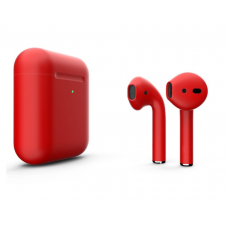 Беспроводные наушники Apple AirPods 2 Color (беспроводная зарядка чехла) Красный