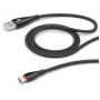 Дата-кабель Deppa Ceramic USB - USB-C, 1м (Черный)