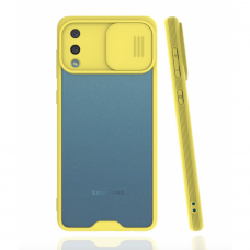 Чехол REALM со слайд-камерой для Samsung A02S (Желтый)