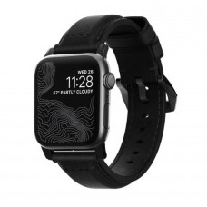 Ремешок Nomad Traditional Strap для Apple Watch 38/40/41 mm, кожа натуральная водоотталкивающая 100% (Черный)