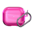 Чехол силиконовый Deppa с карабином для AirPods 3 (Розовый)