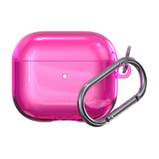 Чехол силиконовый Deppa с карабином для AirPods 3 (Розовый)