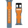Ремень силиконовый UAG Civilian Strap для Apple Watch 42/44/45 (Серый шифер"/оранжевый)
