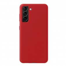 Накладка Liquid Silicone Pro для Samsung Galaxy S21 Plus, красный, картон, Deppa