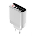 Сетевое зарядное устройство Baseus Digital Display 4 USB 30W (Белый)