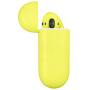 Беспроводные наушники Apple AirPods 2 Color (беспроводная зарядка чехла) Лимонный