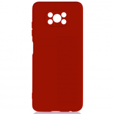 Чехол силиконовый Silicon Cover для Xiaomi Poco X3/X3 PRO (Красный)