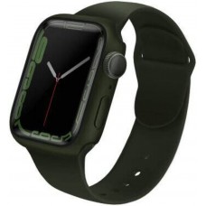 Чехол Uniq для Apple Watch 7 45 mm Legion +9H Curved glass (Зеленый)