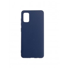 Чехол силиконовый Silicon Cover для Samsung A31 (Темно-синий)
