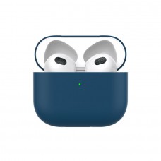 Силиконовый чехол Deppa Ultra Slim для AirPods 3 (Синий)
