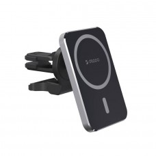Автомобильный держатель Deppa Mage Safe Qi для iPhone, магнитный (Черный)