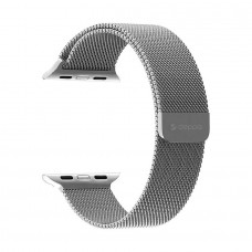 Ремешок Deppa Band Mesh для Apple Watch 38/40/41 mm, нержавеющая сталь (Серебристый)