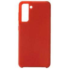 Чехол силиконовый Silicon Cover для Samsung S21 Plus (Красный)