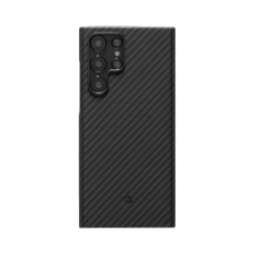 Чехол Pitaka MagEZ Case для Samsung Galaxy S22 Ultra (Черно-серый)