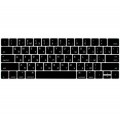 Накладка на клавиатуру i-Blason для Macbook Pro 13/15/16 (2020) TouchBar US + Русские буквы (Черная)