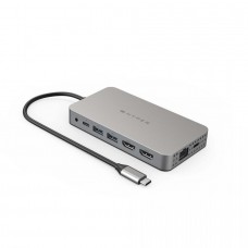 USB Хаб Hyper HyperDrive Dual 4K HDMI 10-в-1 USB-C (Серый/черный)