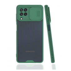 Чехол REALM со слайд-камерой для Samsung S21 Plus 6.7" + (Темно-зеленый)