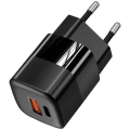 Сетевое зарядное устройство TFN USB A+USB C 33Вт nano (Черный)