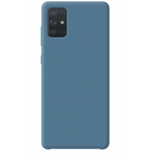 Чехол силиконовый Silicon Cover для Samsung A71 (Синий)