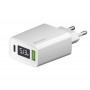 Отзывы владельцев о Сетевое зарядное устройство Deppa USB A + USB-C, PD, QC 3.0, 30W, дисплей (Белый)
