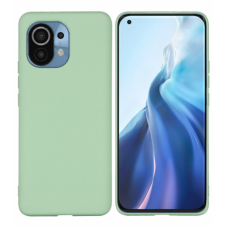 Чехол силиконовый Silicon Cover для Xiaomi Mi 11 (Зеленый)