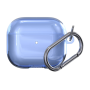 Чехол силиконовый Deppa с карабином для AirPods 3 (Голубой)